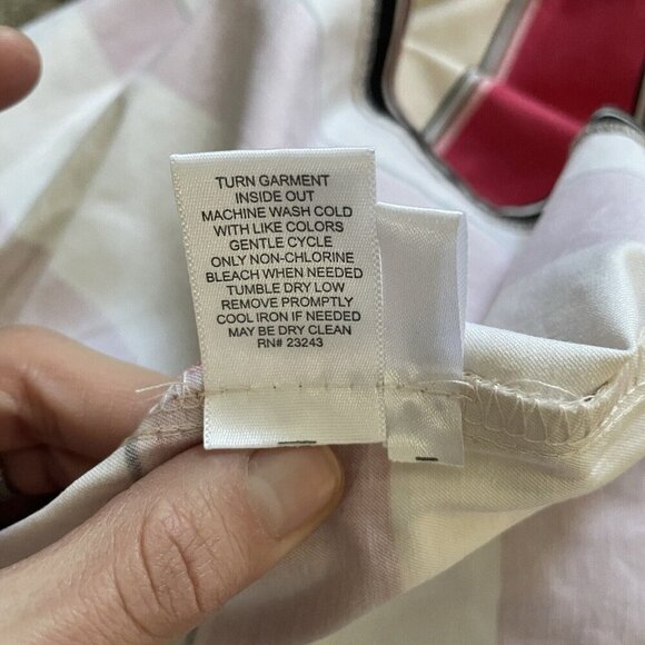 New York & Company NWT Striped Pleated A-line Skirt Sz 8 Multicolor Pink Preppy - Picture 9 of 12